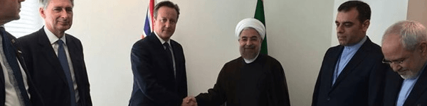 دیدار تاریخی روحانی و کامرون