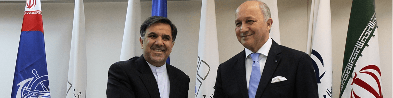 دیدار وزیر خارجه فرانسه با وزیر راه و شهرسازی ایران