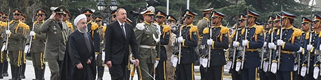 استقبال رسمی دکتر روحانی از رییس جمهوری آذربایجان