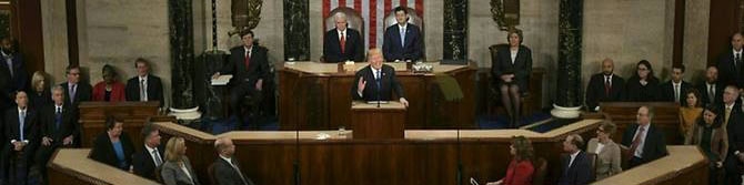 اشارات ترامپ به ایران در نخستین نطق سالانه در کنگره