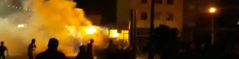 برخی معترضان خرمشهری به اموال عمومی خسارت زدند