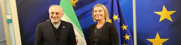 تأکید صالحی و موگرینی بر عزم خود برای حفظ برجام