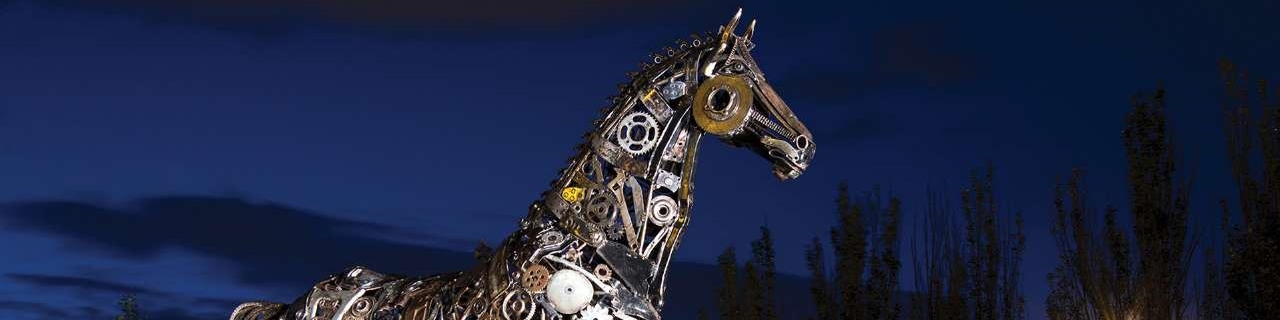 مقاله‌ایی جالب در خصوص ساخت مجسمه فلزی با ضایعات آهن