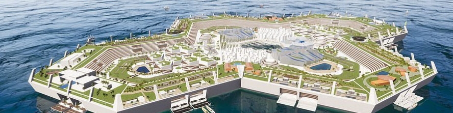 اولین شهر بدون خودروی شناور جهان با خانه‌هایی به قیمت 1.5 میلیارد دلار!