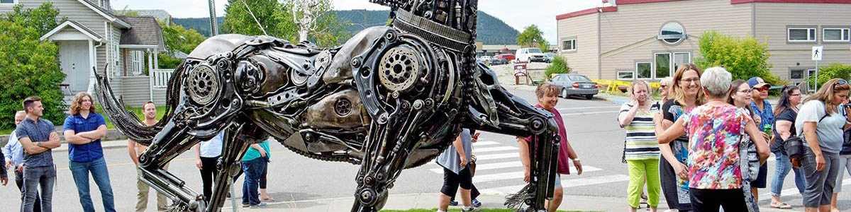 فن و هنر مجسمه‌سازی با استفاده از ضایعات آهن