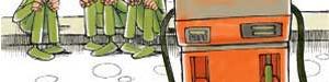 کاریکاتور: بنزین ۱۰۰۰ تومانی روی میز دولت