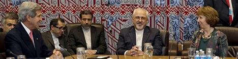 مذاکرات سه جانبه ظریف، کری، اشتون از ساعت 13:30
