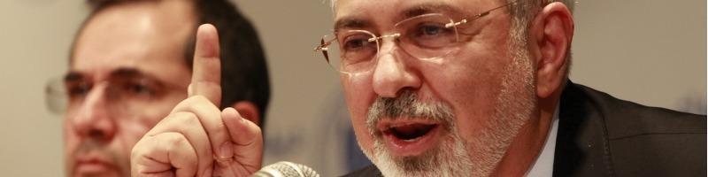 ظریف: هیچ گاه یک ایرانی را تهدید نکنید!