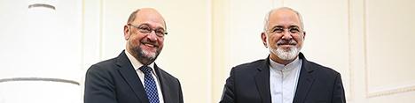 دیدار وزیر خارجه کشورمان با رییس پارلمان اروپا