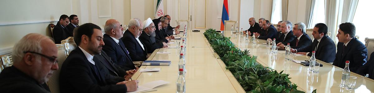 ایران از توسعه روابط و همکاری با ارمنستان در حوزه‌های انرژی، ترانزیت ریلی، فرهنگی و محیط زیست استقبال می‌کند