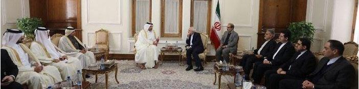 دیدار وزیر اقتصاد قطر با ظریف