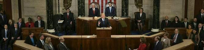 اشارات ترامپ به ایران در نخستین نطق سالانه در کنگره