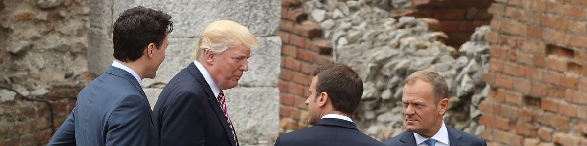 خط ونشان ترامپ برای مکرون و ترودو