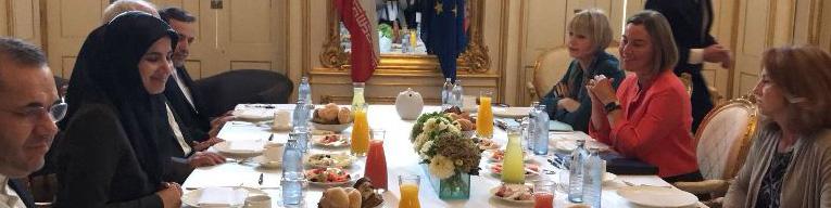 رایزنی ظریف و موگرینی قبل از نشست برجام