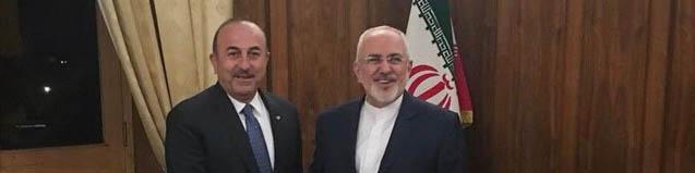 رایزنی ظریف و چاووش اوغلو در تهران