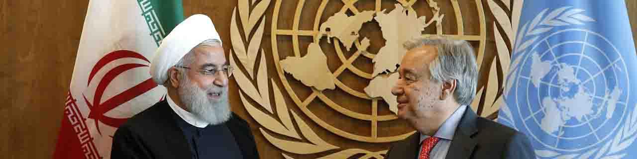 دیدار روحانی با دبیرکل سازمان ملل