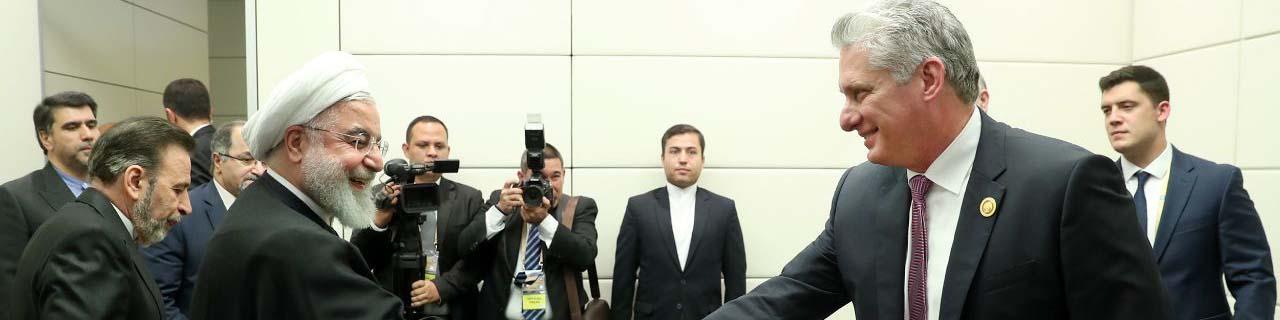 رایزنی روحانی با رئیس‌جمهور کوبا