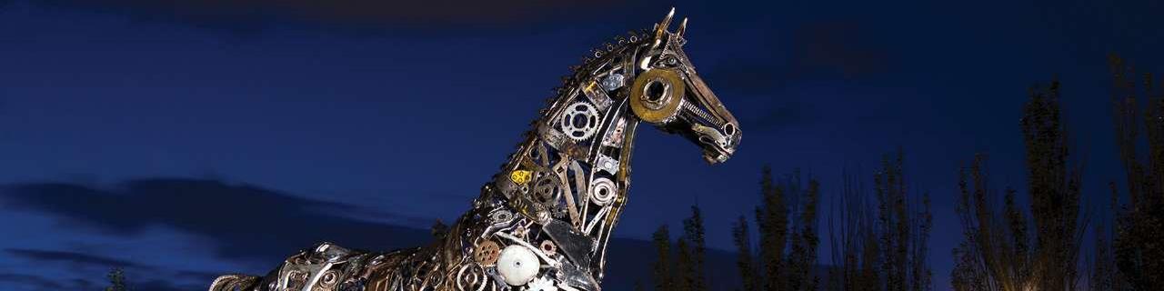 مقاله‌ایی جالب در خصوص ساخت مجسمه فلزی با ضایعات آهن