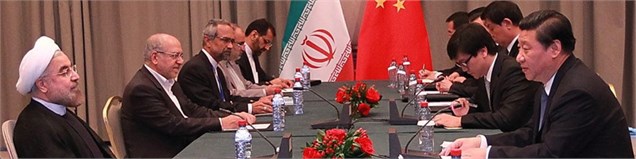 دیدار روسای جمهوری چین و ایران در بیشکک